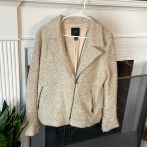 Faux sherpa Moto jacket L